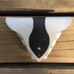 Deluxe Zil Pouch - Mako Style Platinum & Black Leather