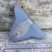 Deluxe Zil Pouch - Mako Blue Storm & Grey Leather